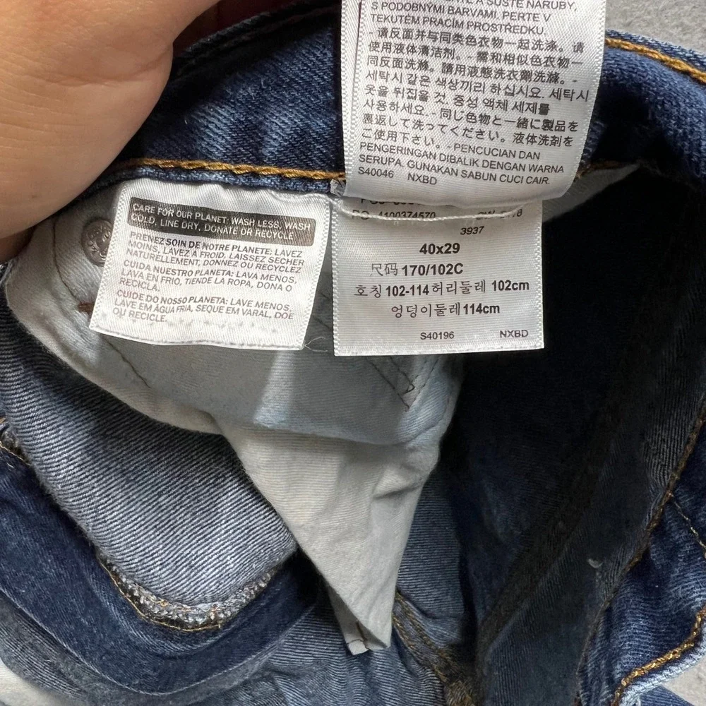 Levis 517 Bootcut Jeans Mens 40x29 Blue Denim Pants Medium Wash 517-0217